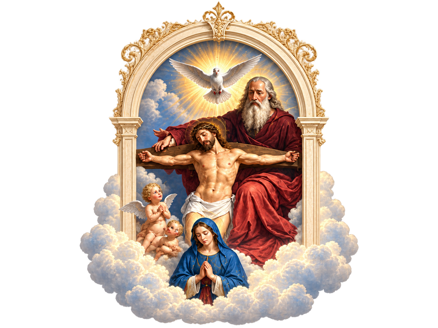 Ilustraci¾n religiosa de la SantÝsima Trinidad